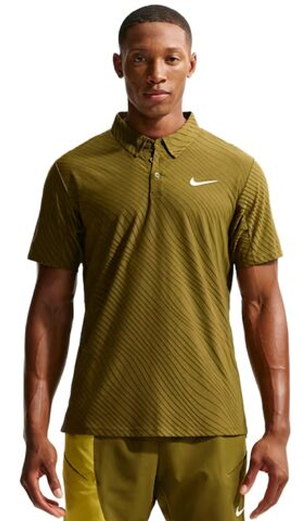 Теннисное поло Nike Court Slam Advantage Sinner - olive flak/white