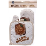 Прихватка в наборе с прихваткой-варежкой «Pasta» 25,5*16 см, 17*17 см