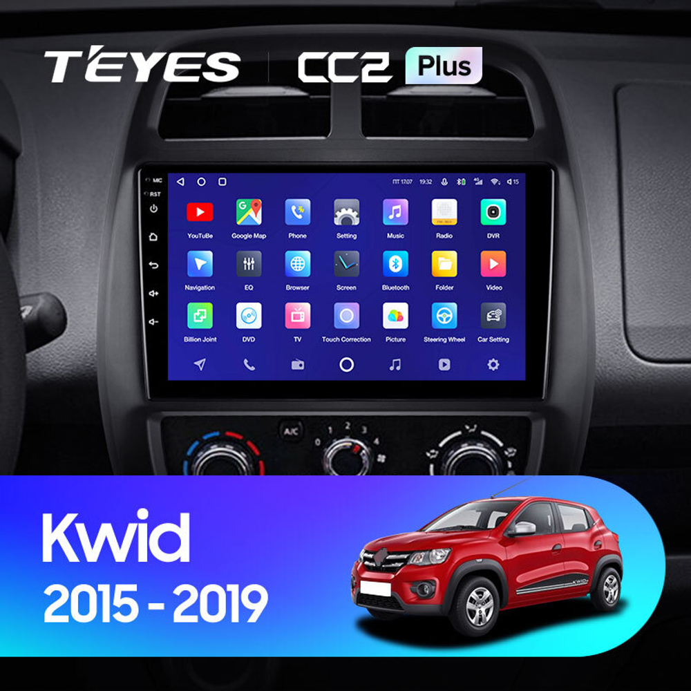 Teyes CC2 Plus 9"для Renault Kwid 2015-2019