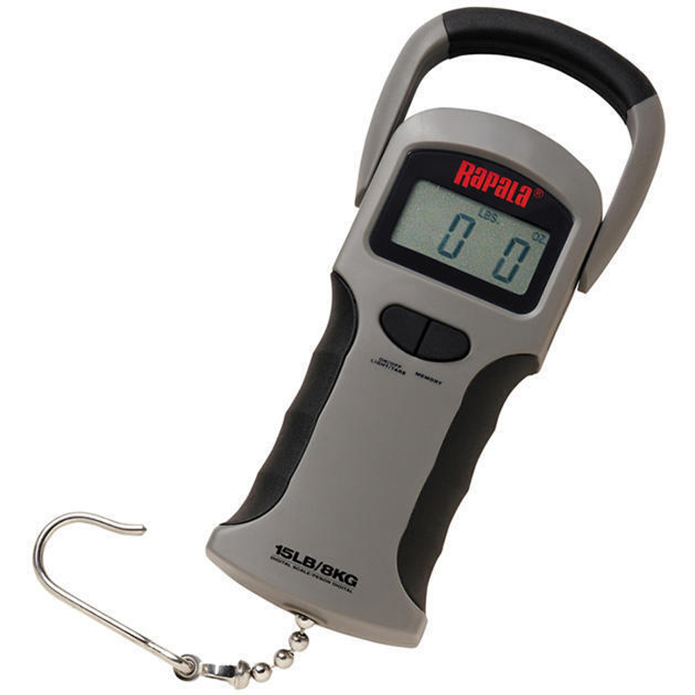 Весы рыболовные электронные Rapala Digital Scale RGSDS-50 с памятью, max нагрузка 25 кг. Товар уцененный