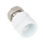 Муфта PP-R комбинированная белая Дн 32х1" с накидной гайкой VALFEX 10139332