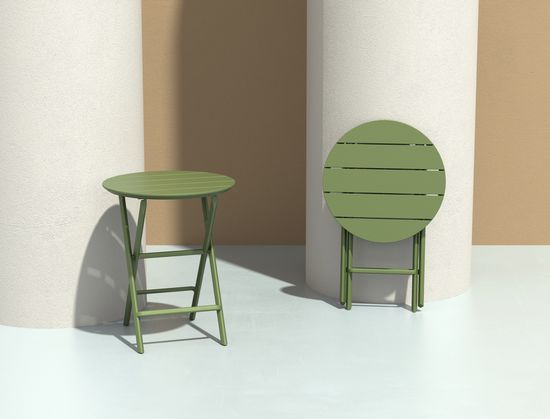 Стол пластиковый складной Helen Folding Table Ø60