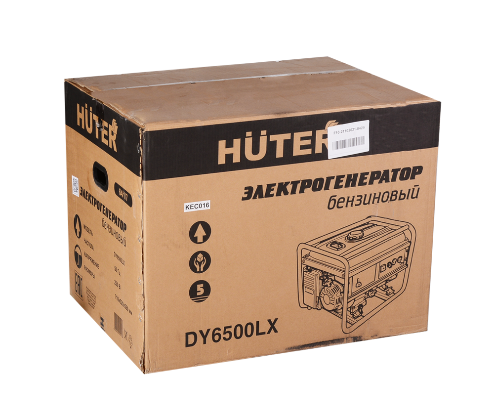 Портативный бензогенератор HUTER DY6500LX - [5 кВт / 220V] эл. старт