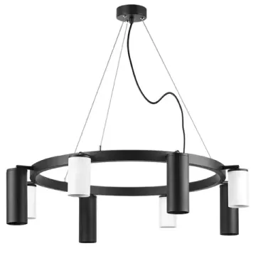 Люстра подвесная 8*GU10 LR018364874 черный/белый Rullo Lightstar