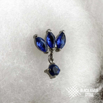 Pendant 3K Marquise Sapphire-