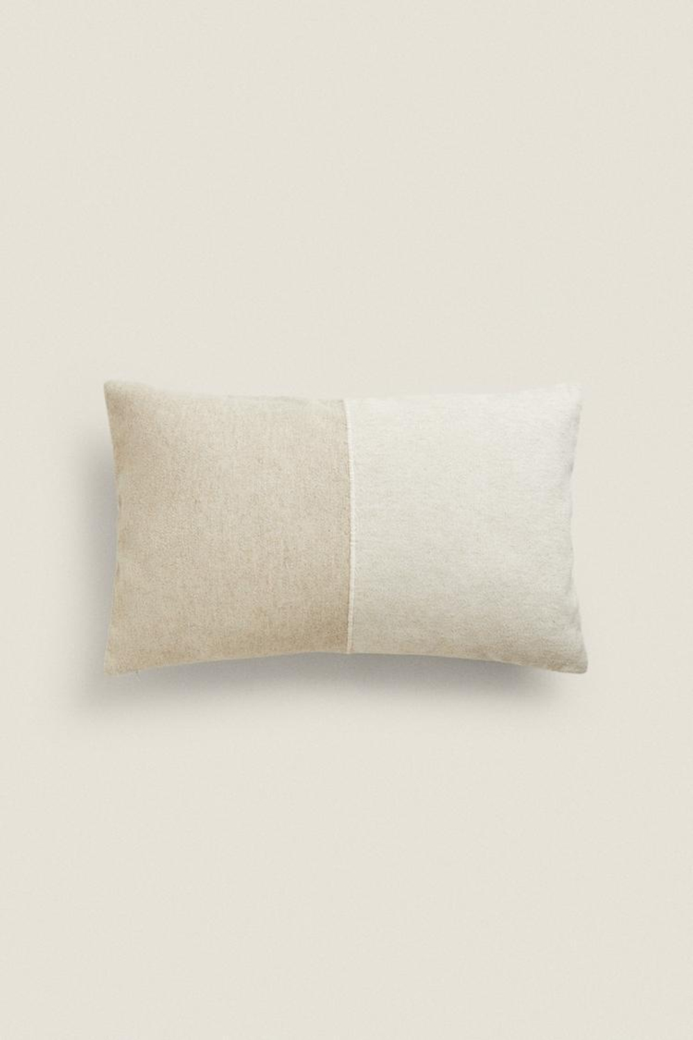 ZARA HOME ЧЕХОЛ ДЛЯ ДЕКОРАТИВНОЙ ПОДУШКИ С ВЫШИВКОЙ В ПОЛОСКУ, СВЕТЛО-БЕЖЕВЫЙ