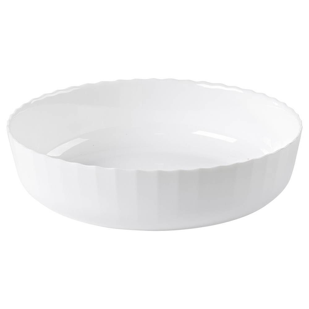 IKEA FISKTÄRNA  (ИКЕА ФИСКТЭРНА)  -  Форма жаропрочная - белая 26 см