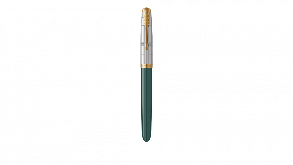 Перьевая ручка Parker 51 Premium Forest Green GT, перо: F чернила: Black,Blue, в подарочной упаковке.
