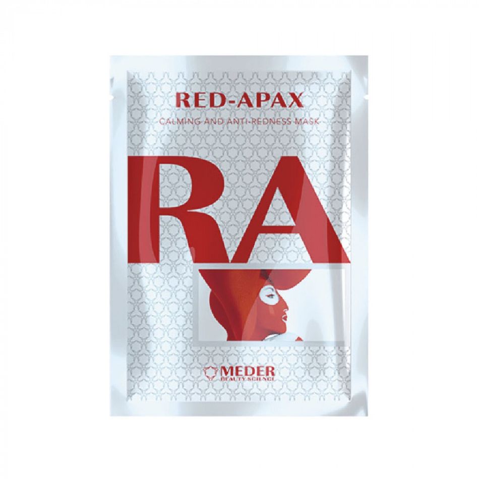 Успокаивающая противокуперозная маска MEDER RED-APAX Calming and Anti-redness mask 5 шт