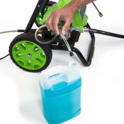 Мойка высокого давления GREENWORKS 1800Вт,140бар,420 л/час.,шланг7,6м (5106707)