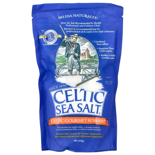Celtic Sea Salt, Celtic Gourmet Kosher™, добавка, 454 г (1 фунт)