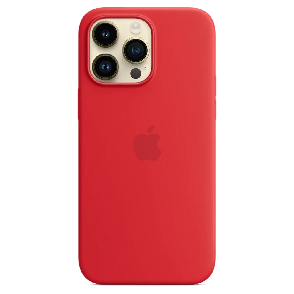 Силиконовый чехол с поддержкой MagSafe Apple Silicone Case для iPhone 14 Pro Max, Red (Красный)