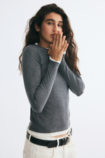 Тонкий трикотажный топ с многослойным видом - H&M