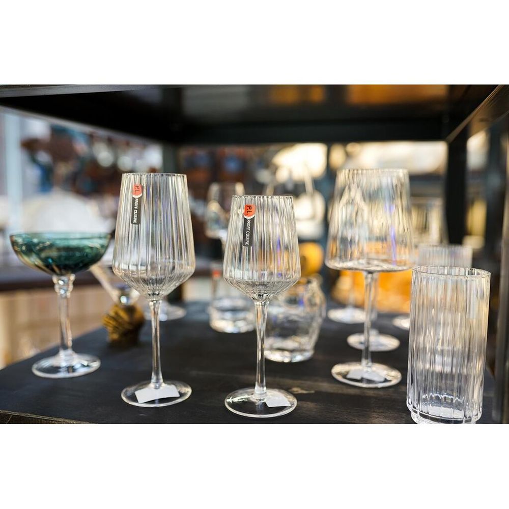 Бокал для вина 355 мл "Streak Optical" d 7,8/6,1 см h22 см P.L. - BarWare [6]