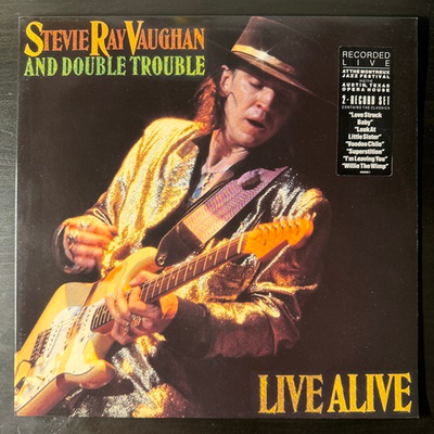 Stevie Ray Vaughan And Double Trouble – Live Alive 2LP (Голландия 1986г.)