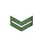 Лычка оливковая металлическая ВС Младший Сержант