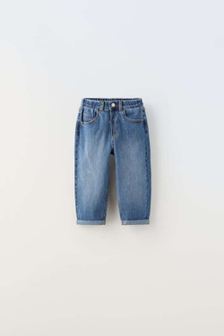 ZARA ДЖИНСЫ RELAXED COMFY, ВЫЦВЕТШИЙ СИНИЙ