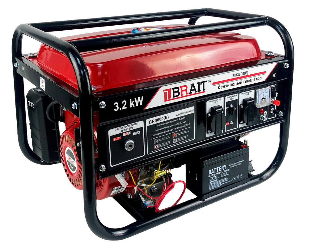 Генератор бензиновый BRAIT BR3800-CU(Е) 02.01.048.047
