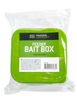 Коробка рыболовная для прикормки и насадки с крышкой FC FEEDER BAIT BOX 170×170×95