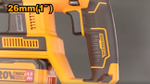 Аккумуляторный бесщеточный перфоратор SDS-Plus INGCO CRHLI262085 INDUSTRIAL 20 В 2.5 Дж 2x4 Ач