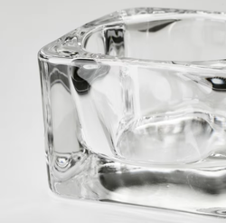 GLASIG ГЛАСИГ Подсвечник, прозрачное стекло,5x5 см