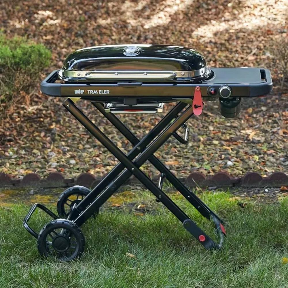 Газовый гриль Weber Traveler NEW 2026, черный