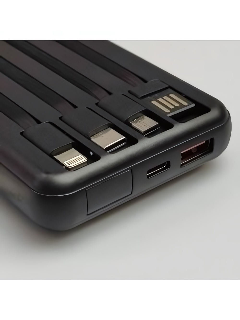 Внешний аккумулятор Mietubl MTB-PBWW06 10000mAh Magsafe, 3A, Type-C+1 встр. кабель, дисплей White