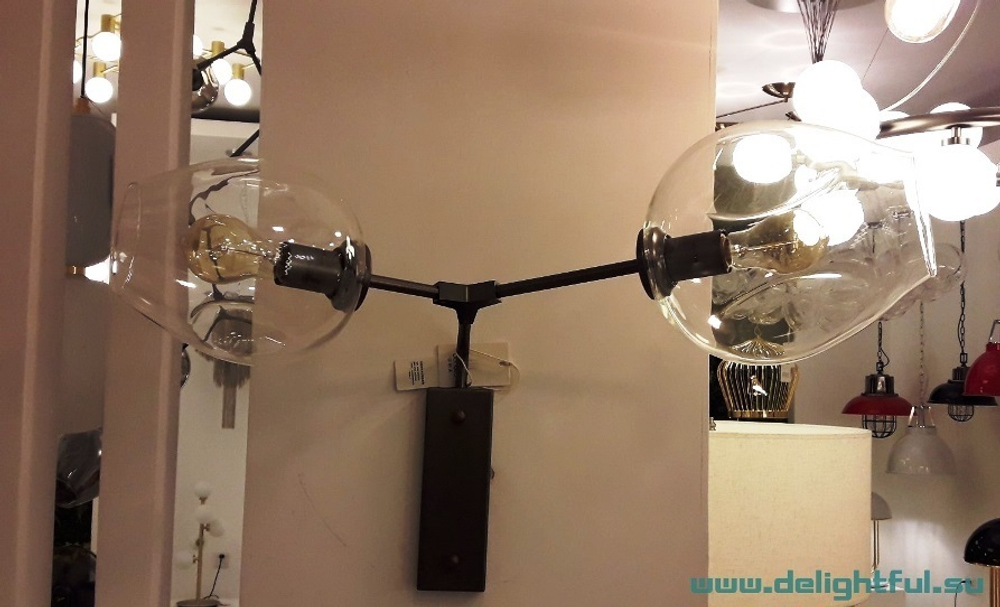 бра LINDSEY ADELMAN BRANCHING BUBBLE CHANDELIER 2 ( gold )