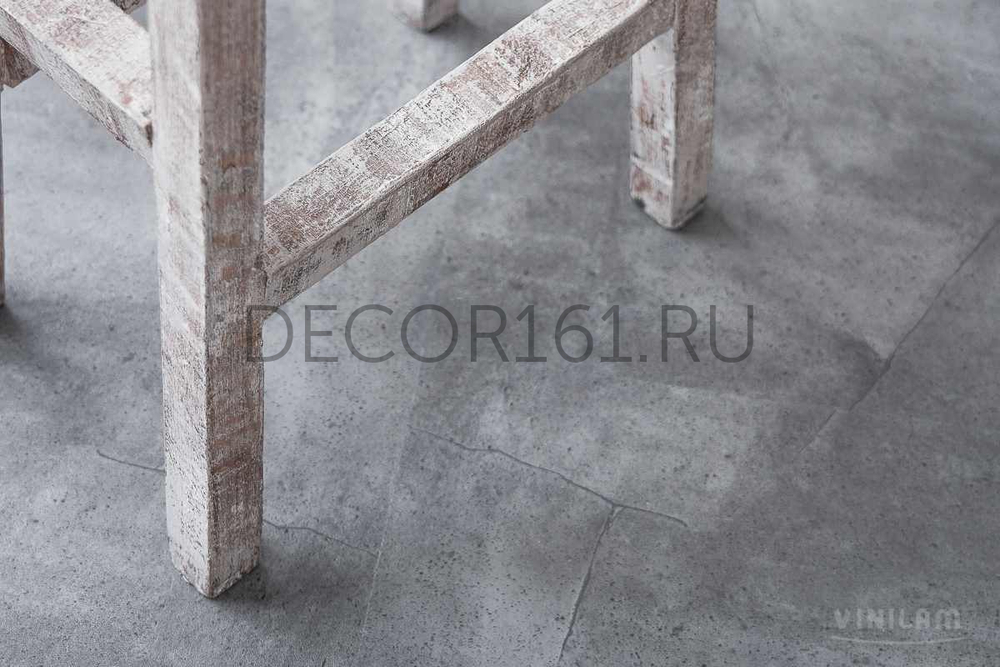 Виниловый ламинат VINILAM Серый Бетон 61602