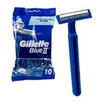 Gillette одноразовый бритвенный станок Blue II, синий, 10 шт. (ИЗ Финляндии)