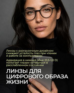 Разгрузочная линза Gross Optic Relax Reading Digital Achromatic Plus 1.6