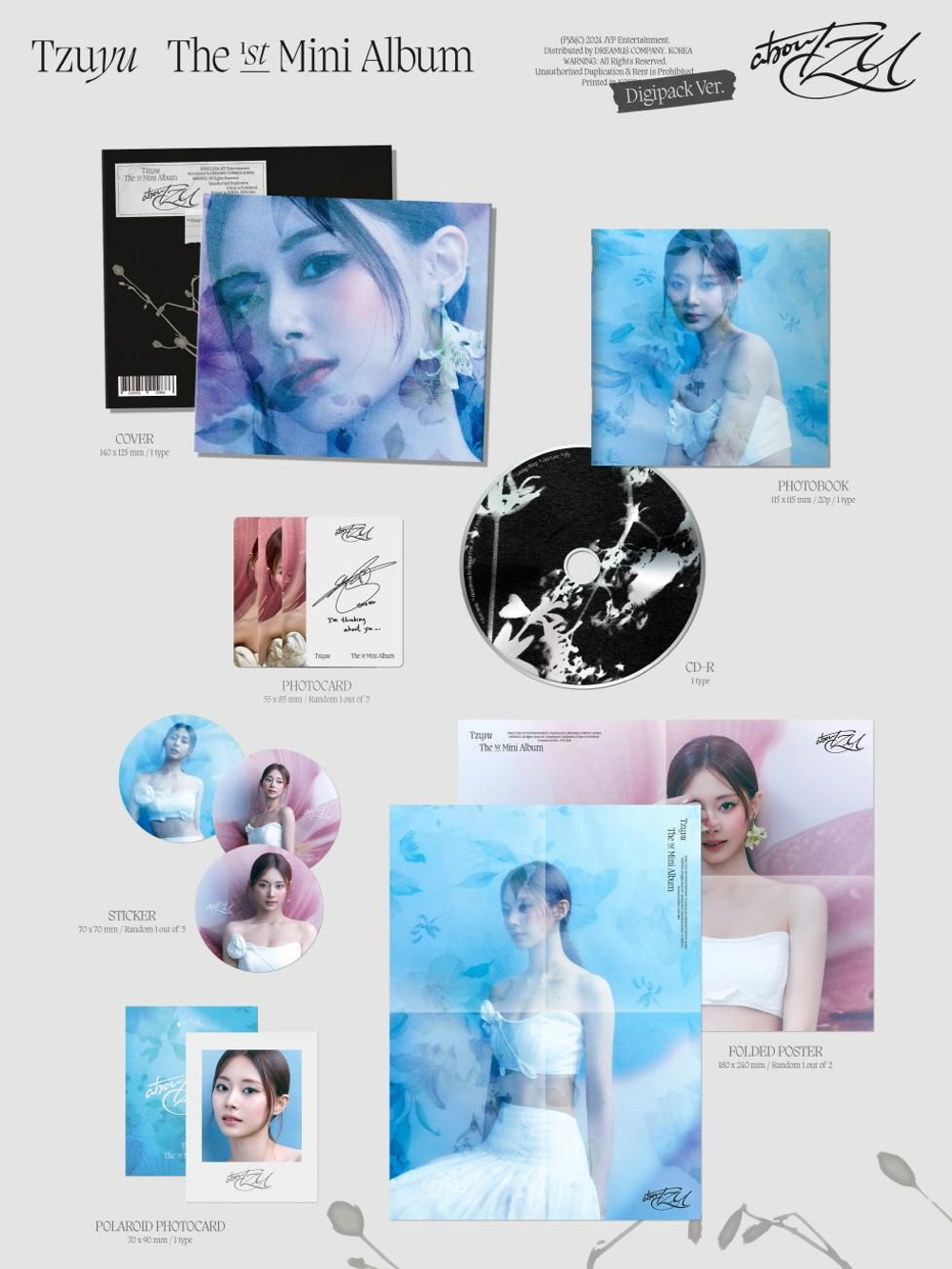 Альбом TZUYU (TWICE) - abouTZU 1st Mini Album DIGIPACK Version