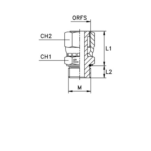 Штуцер FH D10 ORFS 11/16 - 14X1.5