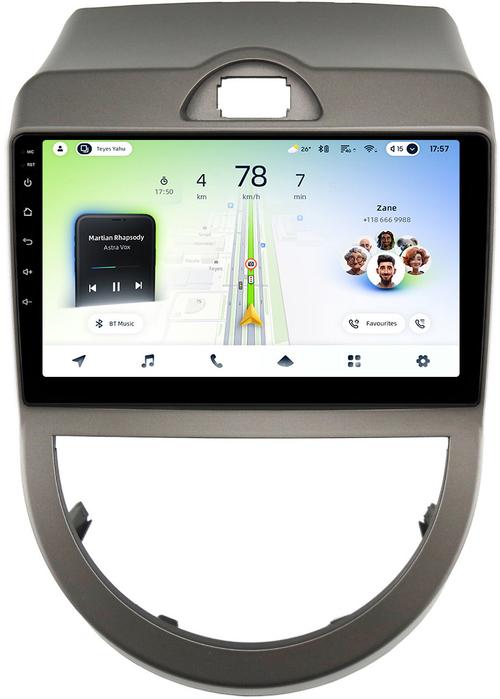 Магнитола для KIA Soul 1 2008-2011 - Teyes CC4L-DTS монитор 9" IPS, Android 14, Быстрая, Snapdragon 662, CarPlay, 4G SIM-слот