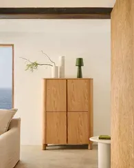 Высокий буфет Salaya из ясеневой фанеры 100 x 134 см
