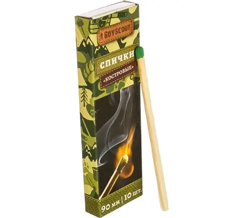 Спички Boyscout Костровые 90мм (10шт)