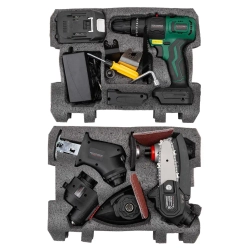 Инструмент многофункциональный аккумуляторный 8в1, 21В RockFORCE RF-JCB-18MT-B TXM