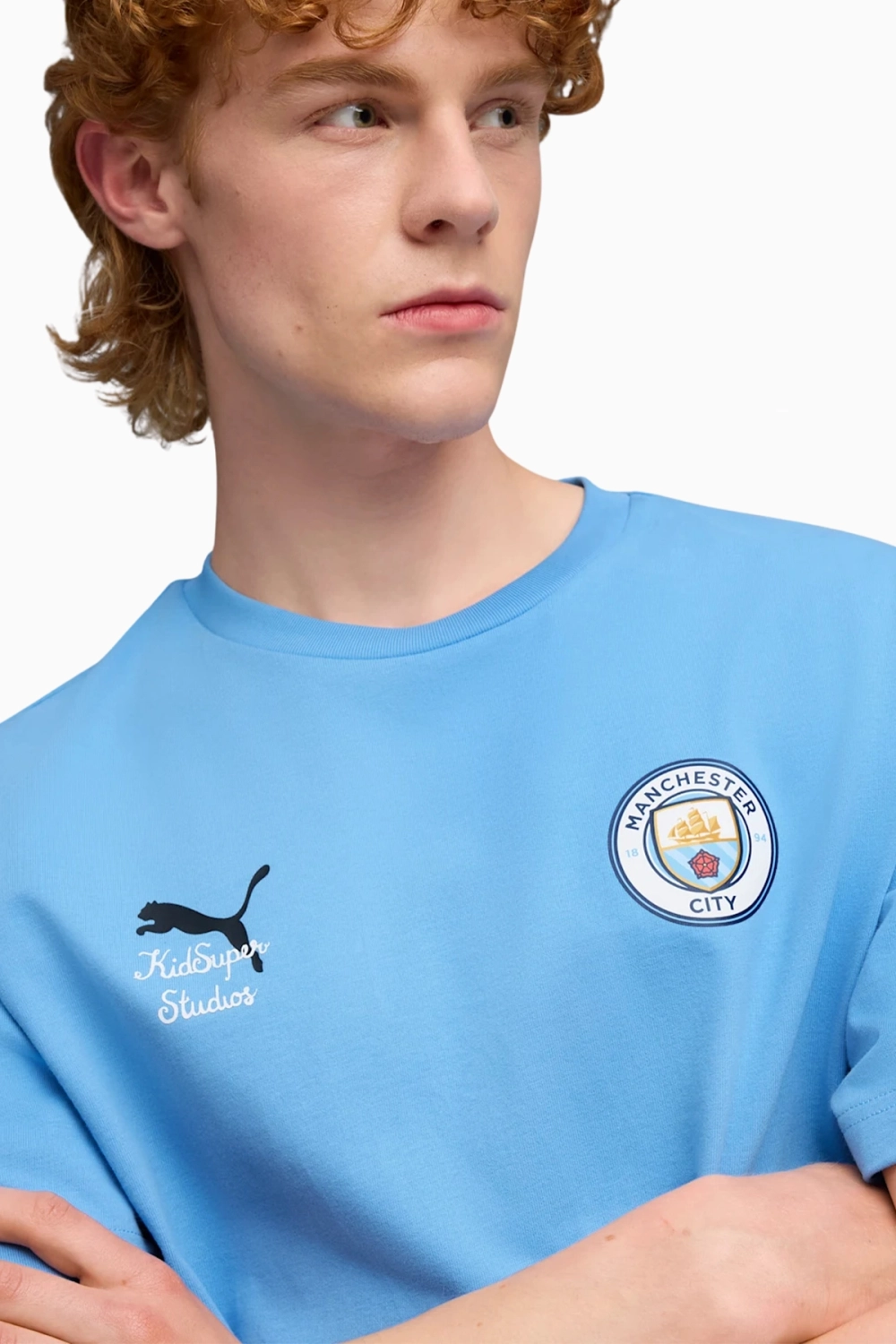 Футболка Puma x KidSuper Manchester City 25/26 Graphic Tee - синий