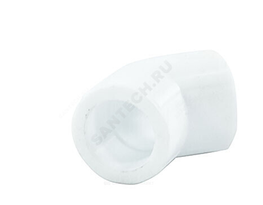 Угольник PP-R белый Дн 40х45гр PRO VALFEX 10107040-PRO