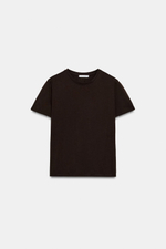 ХЛОПКОВАЯ ФУТБОЛКА В СТИЛЕ РУСТИК — ZARA