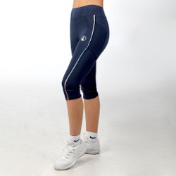 Женские теннисные брюки Quiet Please Rainbow Backswing Tight Women - Blue