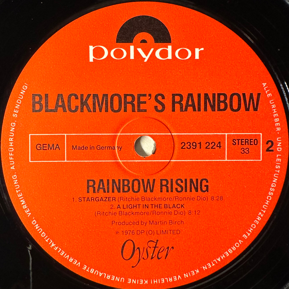 Rainbow ‎– Rising (Германия 1976г.)