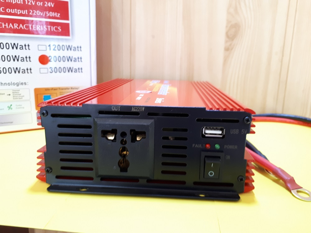 24V-2000W / Инвертор напряжения LaiRun 24-220V 2000W (24 вольта) (1 шт.)
