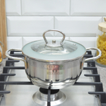 Кастрюля 1,6л со стеклянной крышкой Bella Cucina