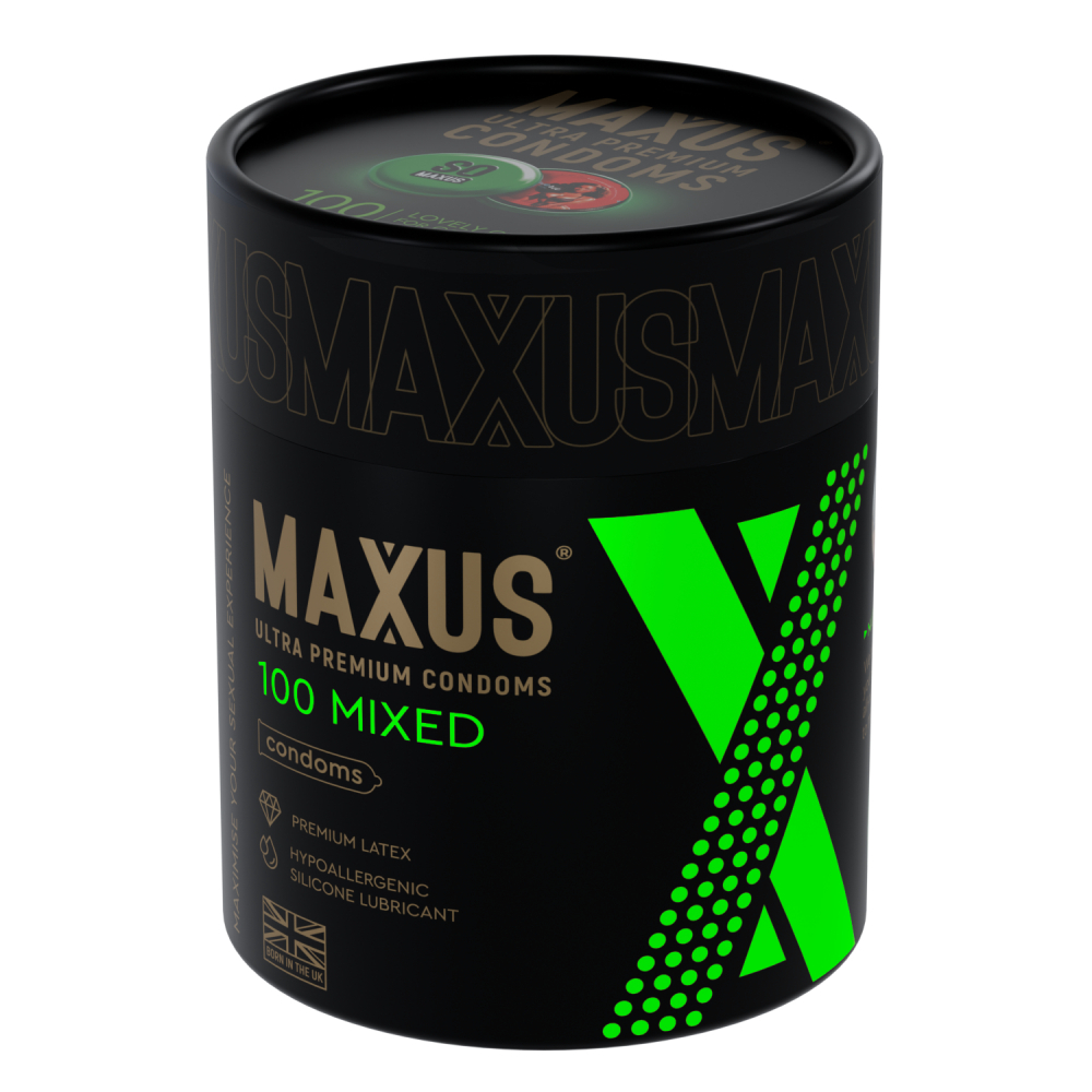 Презервативы MAXUS Mixed гладкие и текстурированные (100 шт.) 2122mx
