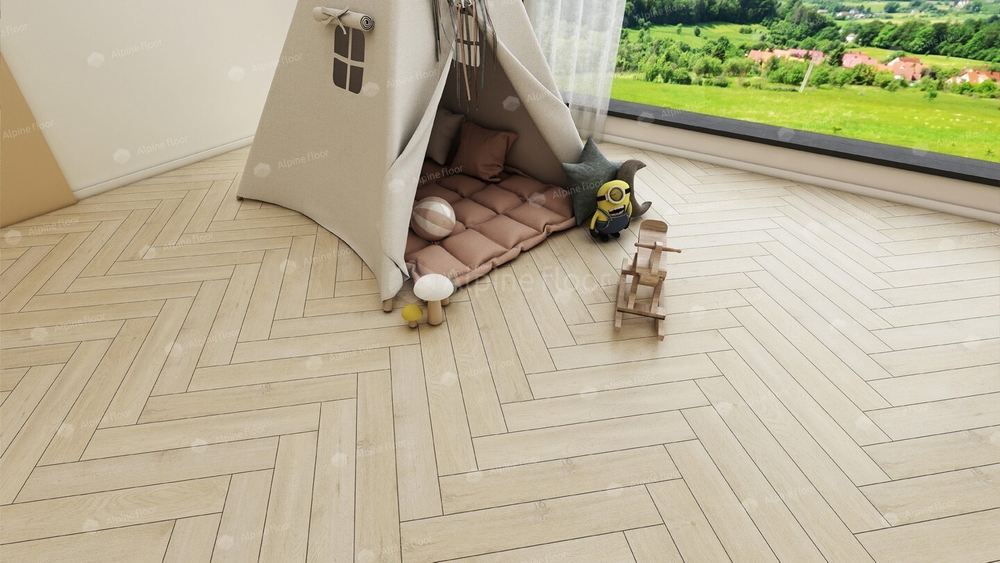 Ламинат Alpine Floor HERRINGBONE Дуб Лацио LF105-03 - Магазин напольных покрытий в Екатеринбурге. MAXI ПОЛ.