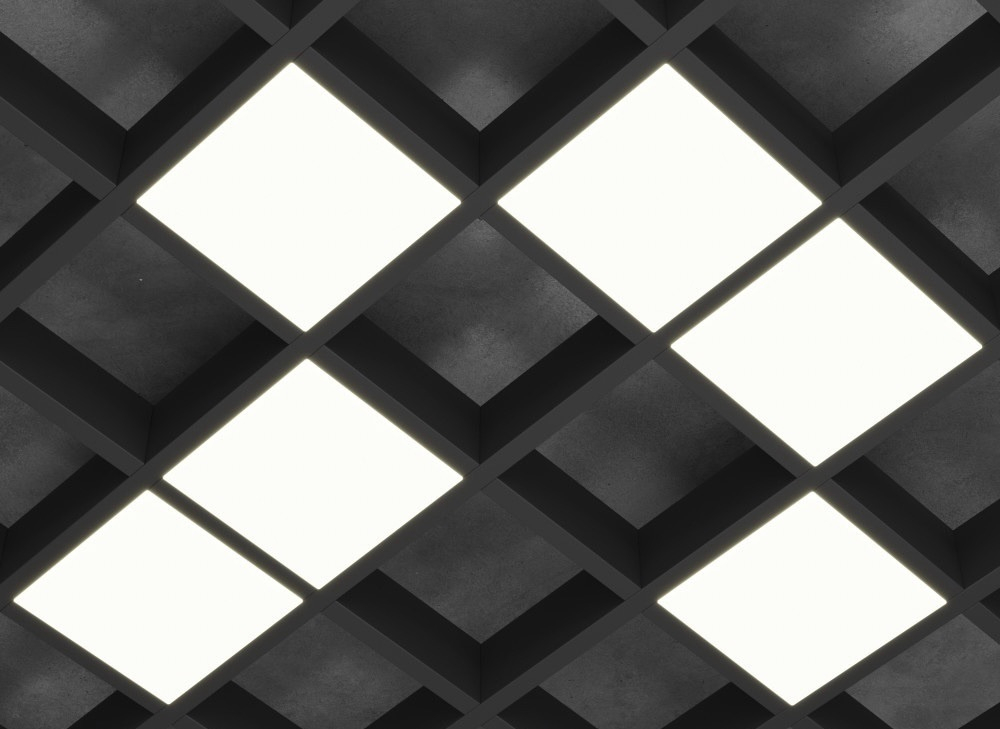 Светильник LED FTP Грильято Домино х6 100х100 (85х85) 33Вт 4000К IP20 3140лм DIOLUM