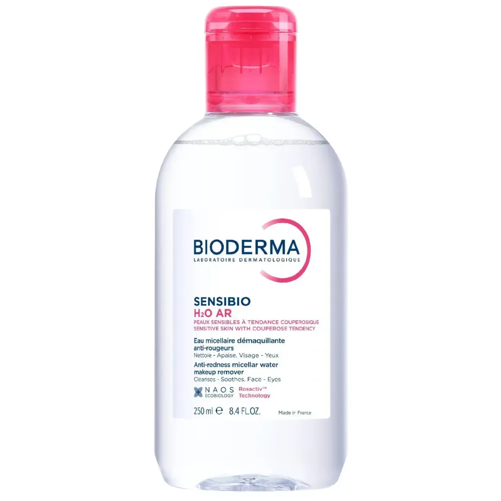 Мицеллярная вода для кожи лица с покраснениями и розацеа Bioderma Sensibio H2O AR 250 мл