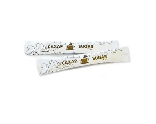 Сахар порционный стик 5г стандартный дизайн (короб 10кг)