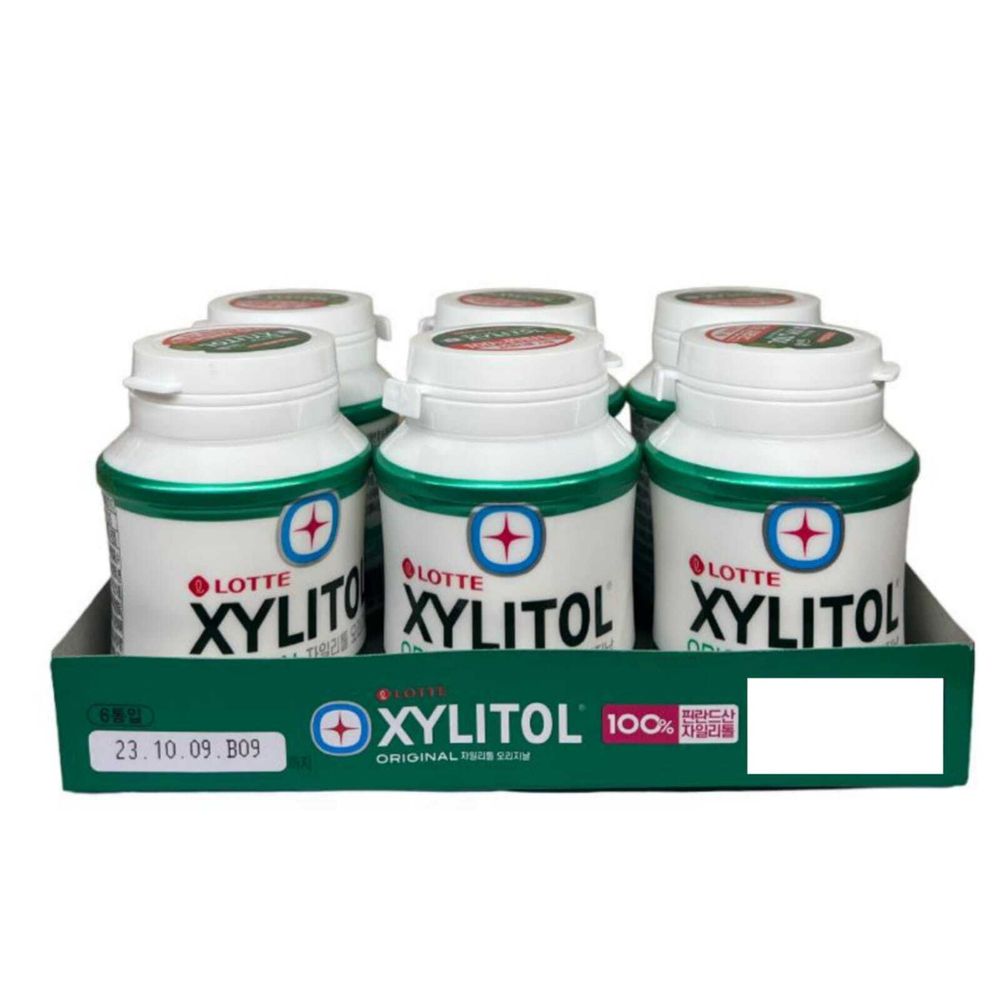 Жевательная резинка Lotte Xylitol Яблочная мята 87 г